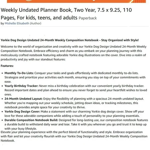 Weekly Planner (Anytime Start) - Picture 2 of 7